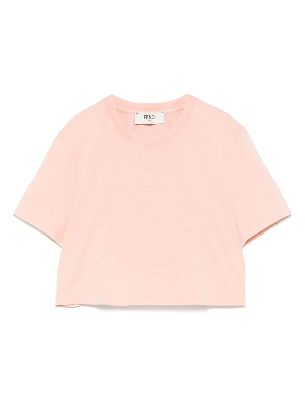 3d Fendi Roma Cropped T-Shirt