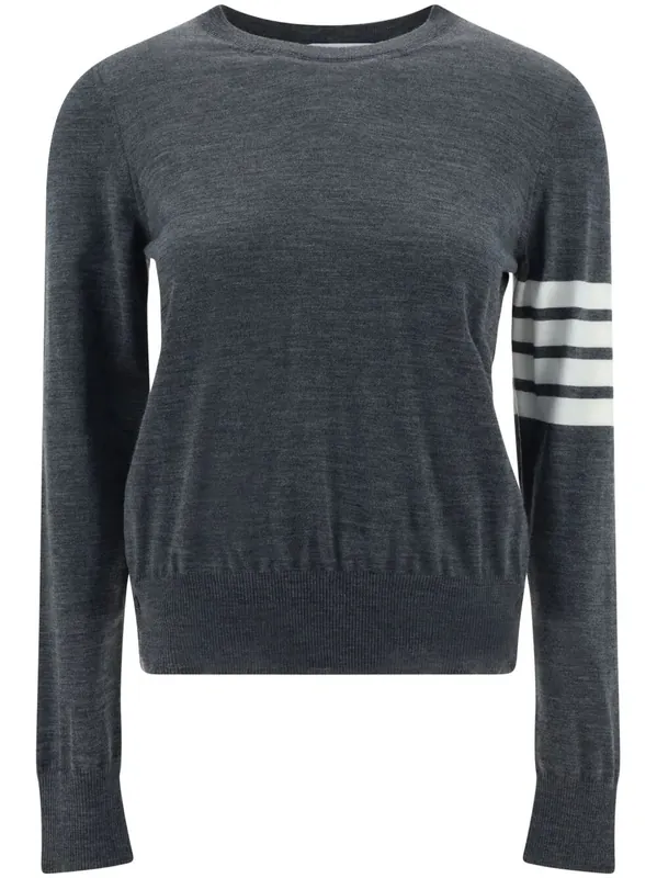 Wool 4-Bar Relaxed Pullover
