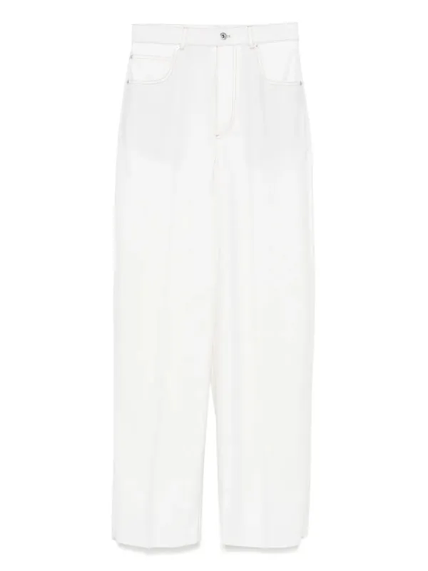 Denim Oversize Fit Trousers - Bottega Veneta