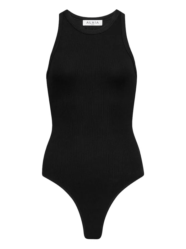 Sculpting Rib Jersey Bodysuit - Alaïa