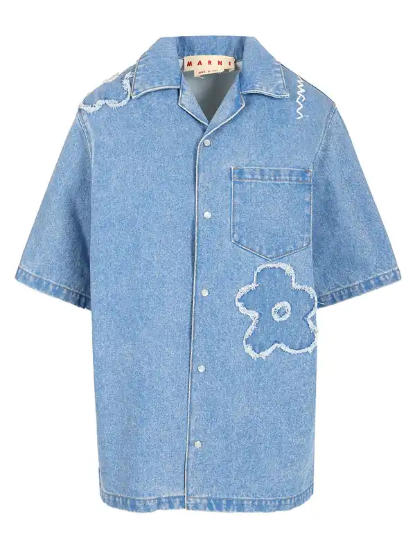 Denim Shirt Shirts Light Blue - Marni