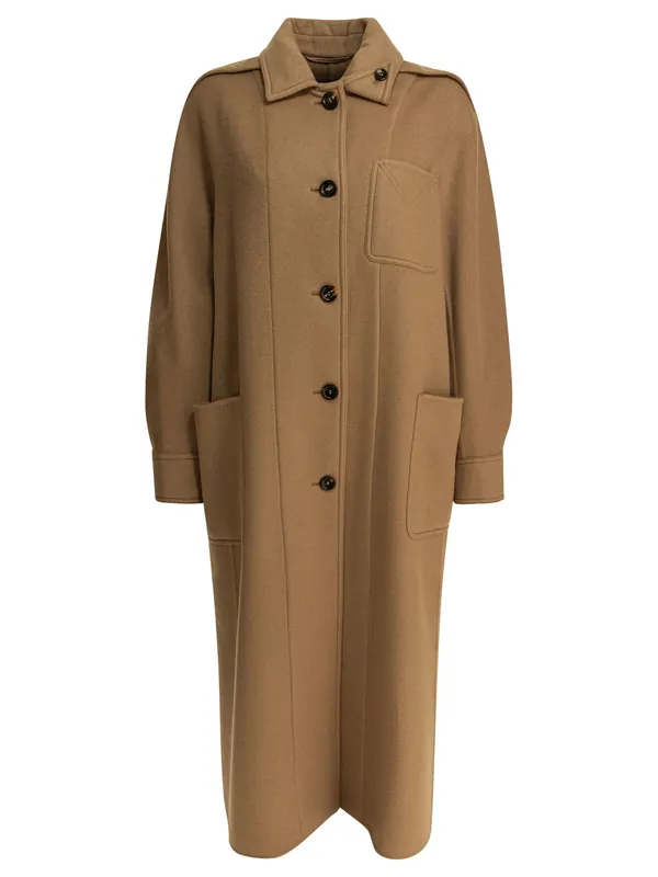 Chemisier Coat Jackets And Coats Brown - Max Mara