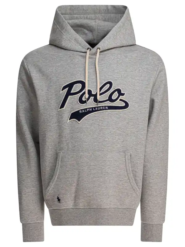 Hoodie With Logo Sweatshirts Grey - Polo Ralph Lauren