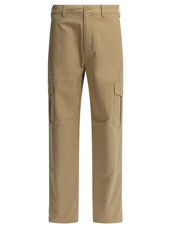 Cotton And Linen Cargo Trousers Beige - Vince