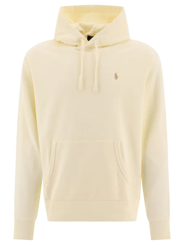 Cotton Loopback Hoodie Sweatshirts Beige - Polo Ralph Lauren