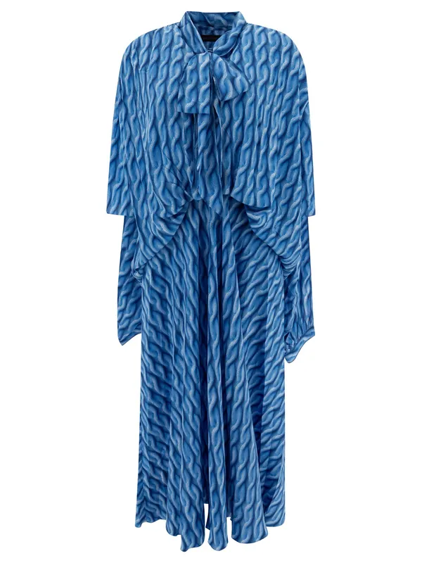 Printed Dress Dresses Blue - Balenciaga