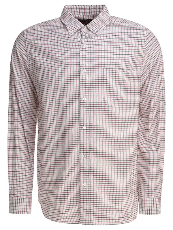 Oxford Tattersall Shirts White - Beams Plus