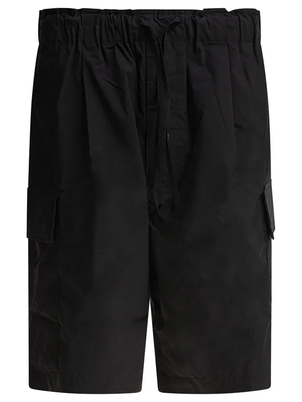 Cotton Cargo Shorts Black - Kaptain Sunshine