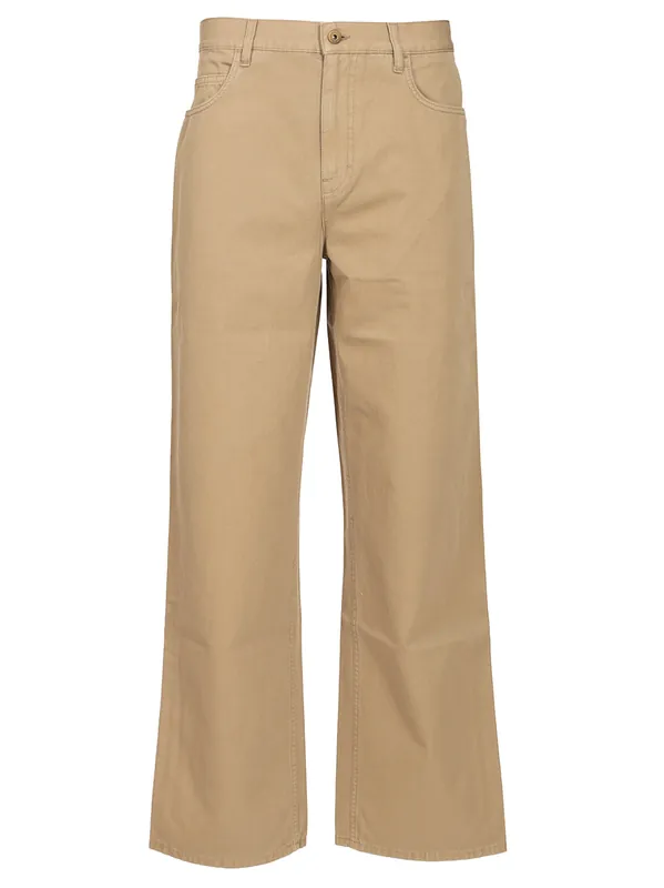 Cotton Trousers Brown - Burberry
