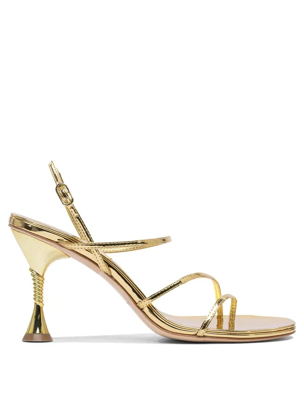 Helix 90mm Sandals Gold - Studio Amelia