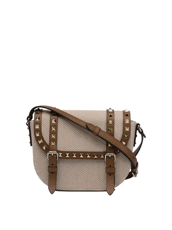 Rockstud Crossbody Bags Beige - Valentino Garavani