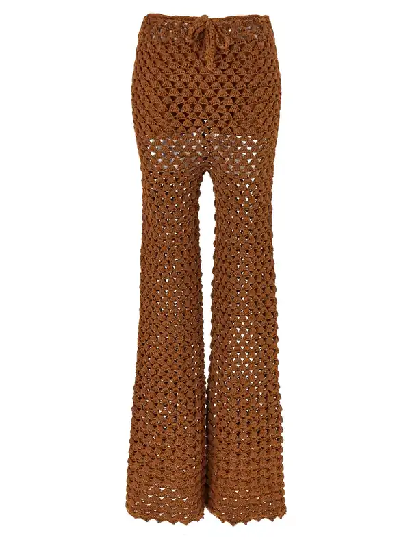 Crochet Pants Brown - Ermanno Scervino