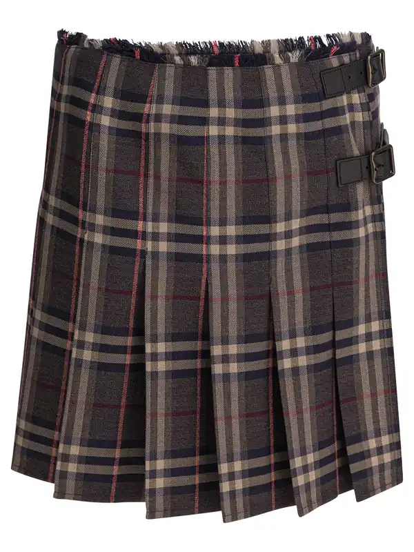 Check Skirts Black - Burberry