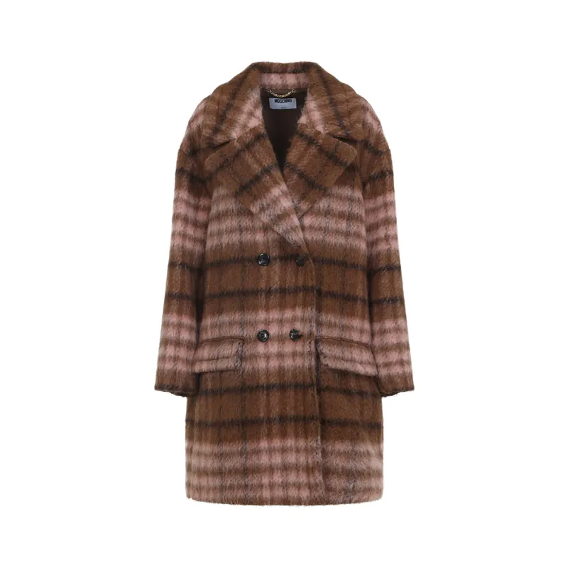 Double Breasted & Peacoat Brown - Moschino