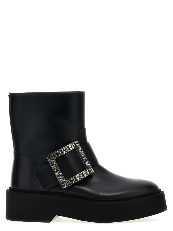 Viv Rangers Boots And Ankle Boots Black - Roger Vivier