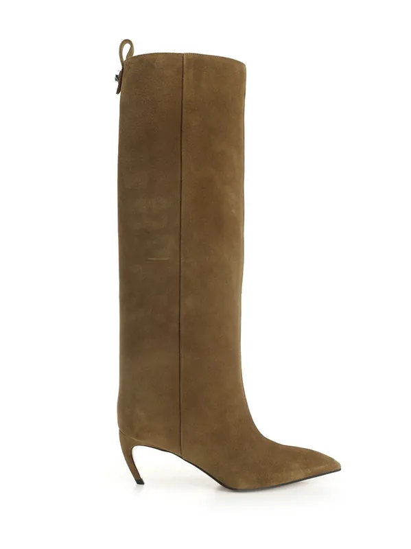 Lea Boots Green - The Attico