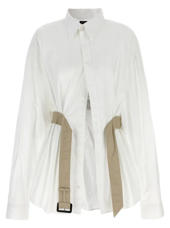 Belt Shirt Shirt And Blouse White - Balenciaga