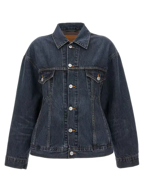 Hourglass Puffer Jackets Blue - Balenciaga