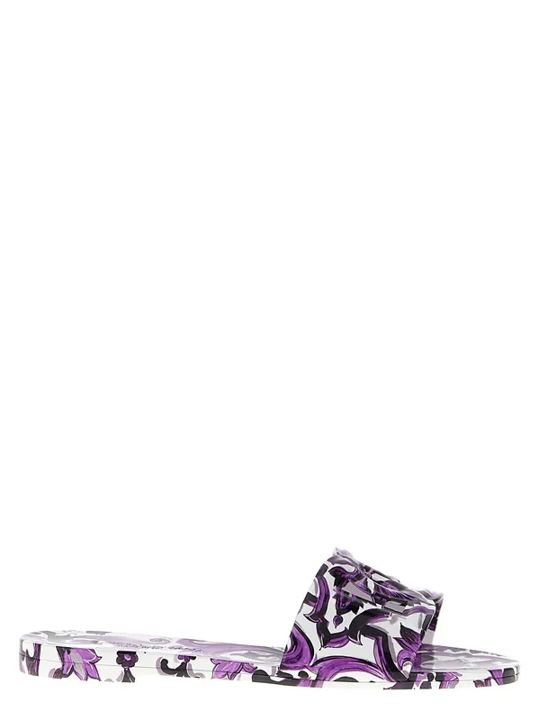 Beachwear Sandals Purple - Dolce & Gabbana