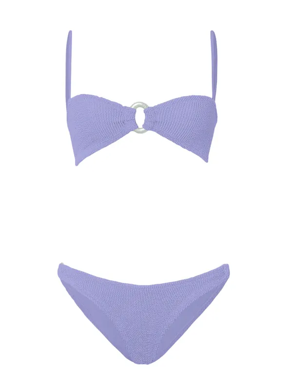 Misty Bikini With Pearl Circle Lilac - Hunza G