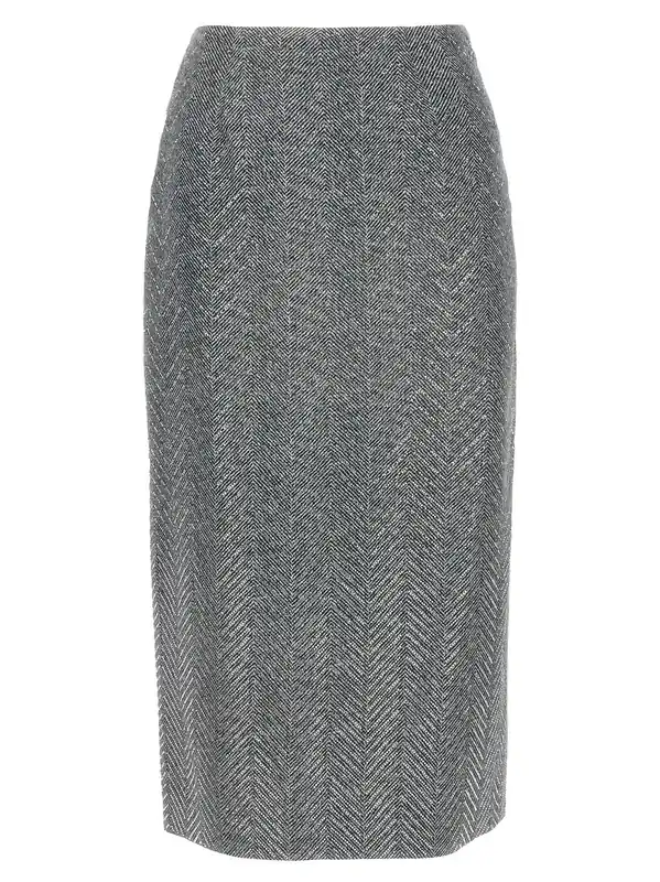 Rhinestone Skirt Skirts Gray - Ermanno Scervino