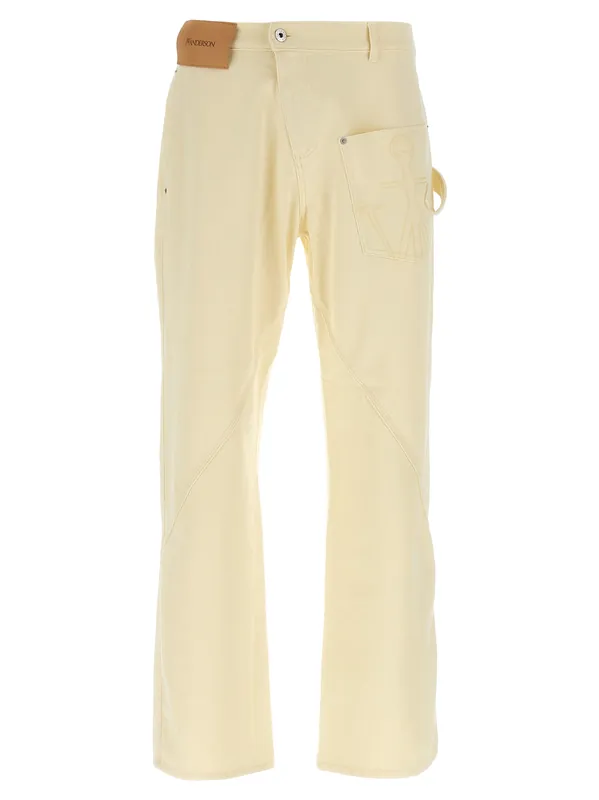 Twisted Workwear Pants Yellow - JW Anderson