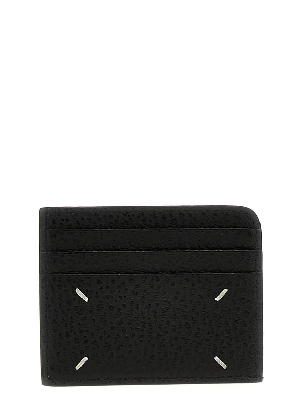 Four Stitches Wallets And Card Holders Black - Maison Margiela