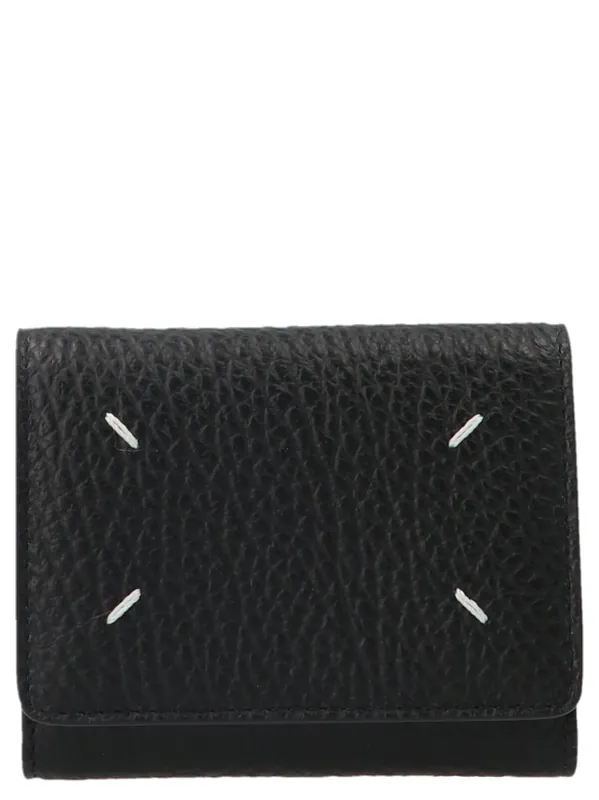 Stitching Wallets And Card Holders Black - Maison Margiela