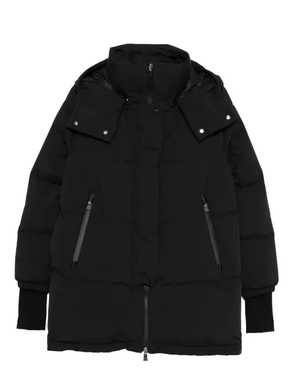 Two Layers Hooded Puffer Coat - Herno