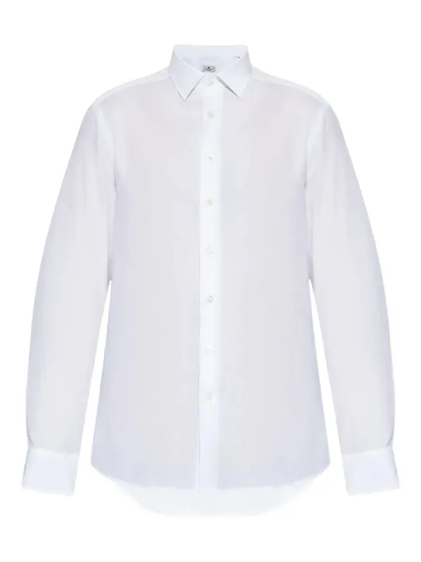 Cotton Jacquard Shirt With Gecko Motif - Etro