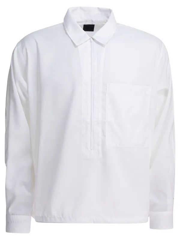 Half Zipper Shirt Shirts White - Daiwa Pier 39