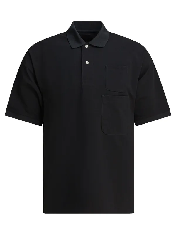 Polo Shirt With Two Pockets Polo Shirts Black - Daiwa Pier 39