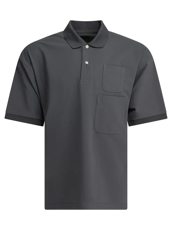 Polo Shirt With Two Pockets Polo Shirts Grey - Daiwa Pier 39