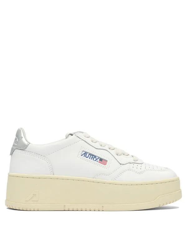 Medalist Platform Sneakers & Slip-On White