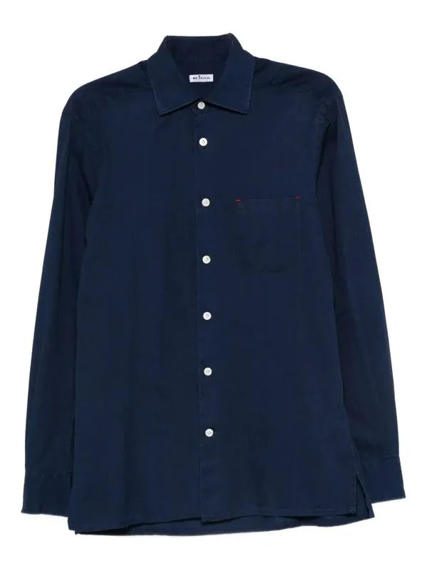 Long Sleeve Button Down Shirt - Kiton