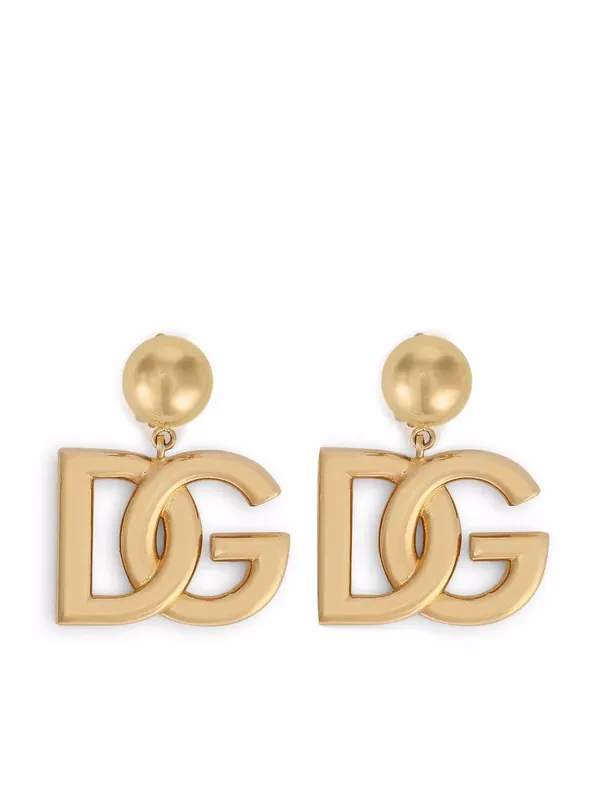 Clip Earrings With Dg Logo - Dolce & Gabbana