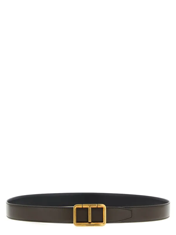 Reversible Belt Antique Buckle Belts Multicolor - Tom Ford