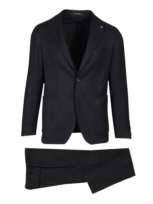 Wool And Silk Suit Dresses Blue - Tagliatore