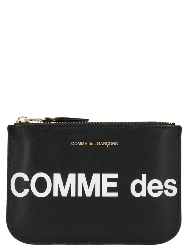 Huge Logo Wallets And Card Holders White/Black - Comme Des Garçon