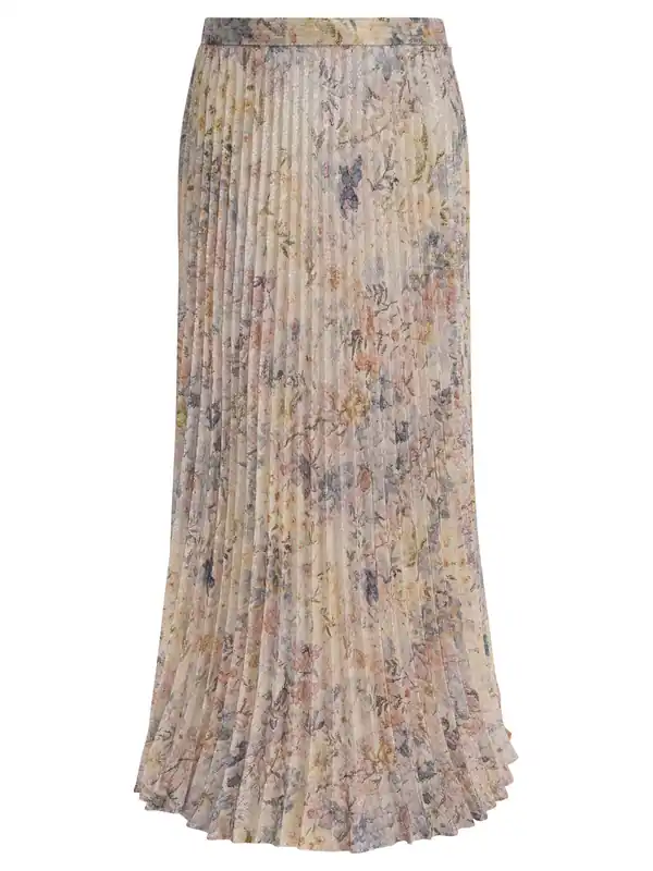 Long Pleated Skirt Skirts Beige - Golden Goose