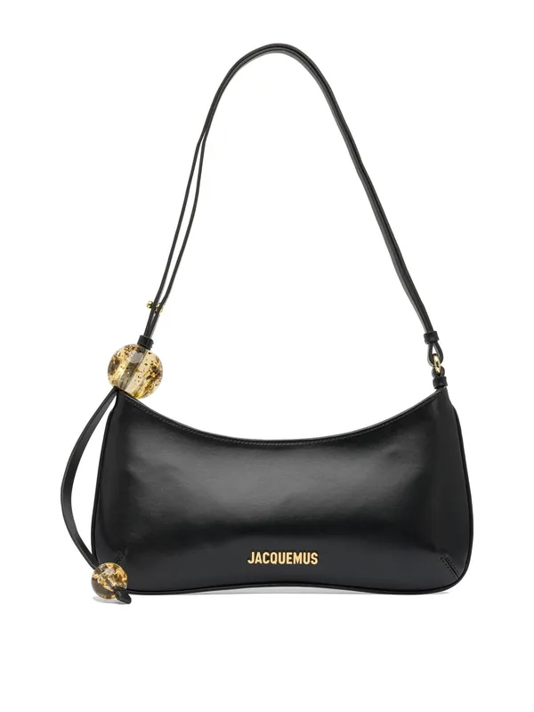 Le Bisou Perle Shoulder Bags Black - Jacquemus
