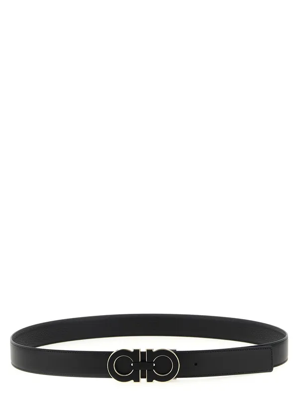 Gancini Belts Black - Ferragamo