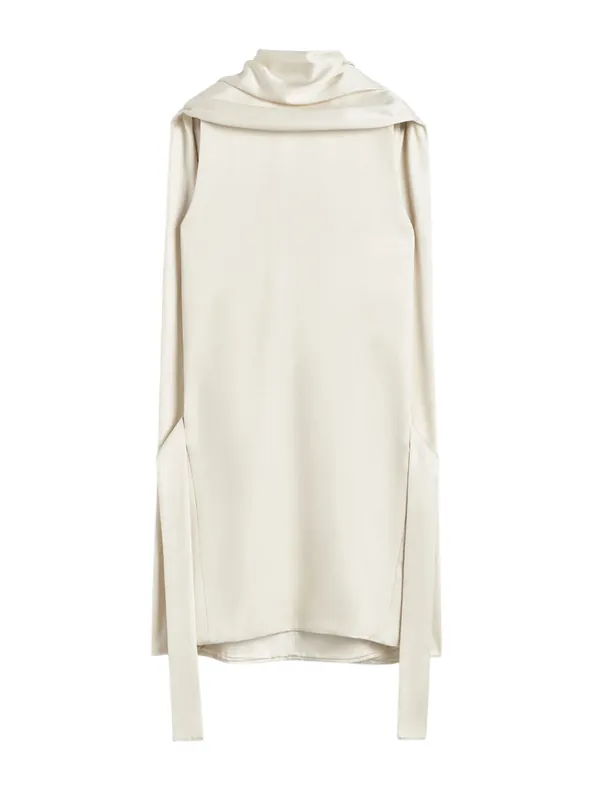 Cocoon Scarf Dress Ecru - Toteme