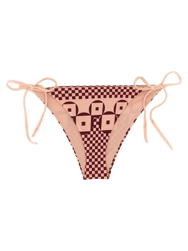 Micro Patchwork Bikini Briefs Beachwear Pink - Fendi