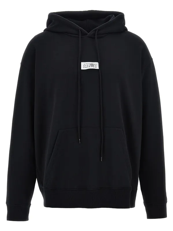 Numeric Signature Mm6 Sweatshirt Black - MM6 Maison Margiela