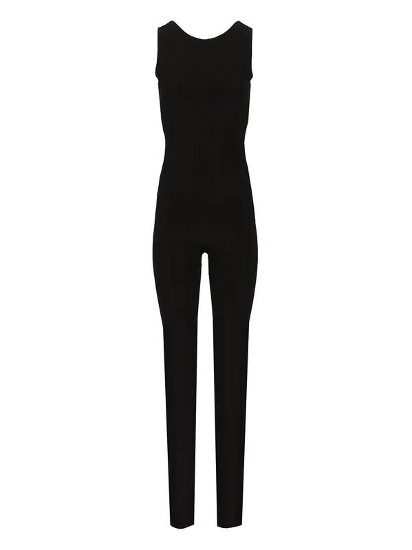 One-Piece With Cross-Back Details Dresses Black