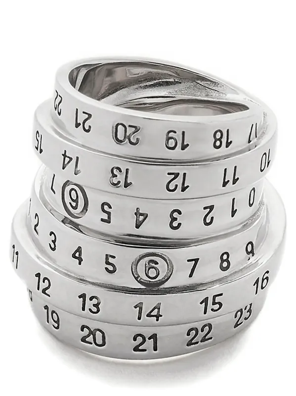 Logo Ring Jewelry Silver - MM6 Maison Margiela