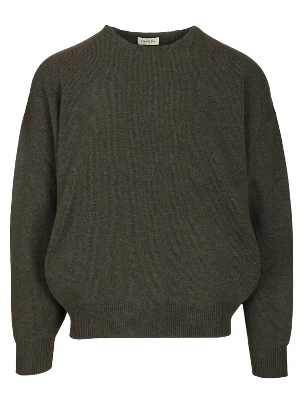 Knit Crewneck Sweater Knitwear Green - Fear of God