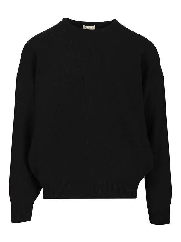 Knit Crewneck Sweater Knitwear Black - Fear of God