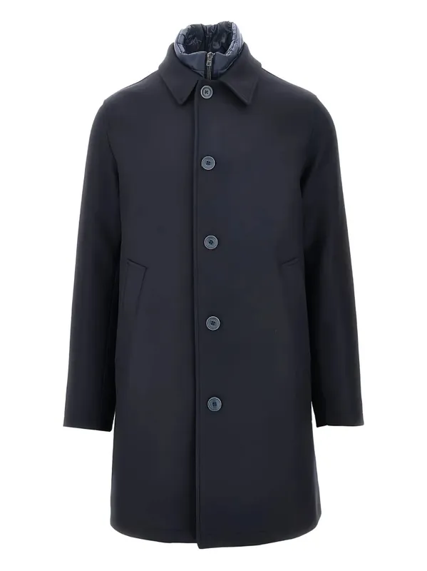 Single-Breasted Padded Coat